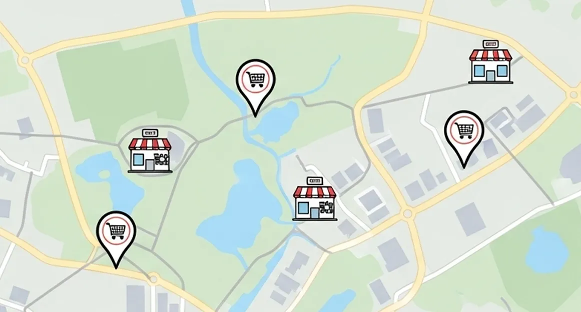 買取後の再販ルートを示したマップ